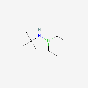 molecular formula C8H20BN B8311827 N-diethylboranyl-2-methylpropan-2-amine CAS No. 50612-53-8