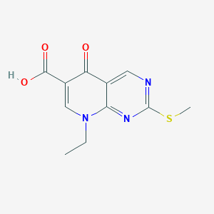5,8-Dihydro-8-ethyl-2-methylthio-5-oxopyrido[2,3-d]pyrimidine-6-carboxylic acid
