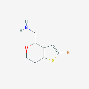 (2-bromo-6,7-dihydro-4H-thieno[3,2-c]pyran-4-yl)methanamine