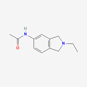 molecular formula C12H16N2O B8311908 N-(2-Ethyl-2,3-dihydro-1H-isoindol-5-yl)acetamide 