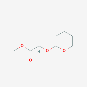 molecular formula C9H16O4 B8311960 Methyl (2R)-2-[(Tetrahydro-2H-pyran-2-yl)oxy]propanoate 