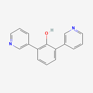 molecular formula C16H12N2O B8312014 2,6-Bis(3-pyridyl)phenol 