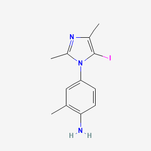 1-(4-Amino-3-methylphenyl)-5-iodo-2,4-dimethylimidazole
