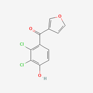 molecular formula C11H6Cl2O3 B8312063 4-(3-Furoyl)-2,3-dichlorophenol 