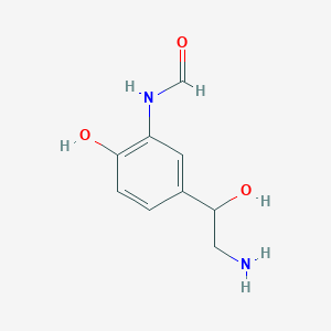 molecular formula C9H12N2O3 B8312093 N-[5-(2-amino-1-hydroxyethyl)-2-hydroxyphenyl]formamide 