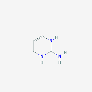 molecular formula C4H9N3 B8312123 2-Aminotetrahydropyrimidine 