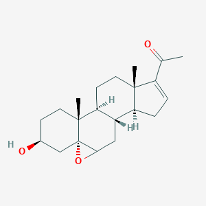molecular formula C21H30O3 B083122 5alpha,6alpha-Epoxy-3beta-hydroxypregn-16-en-20-one CAS No. 13485-13-7