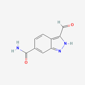 3-formyl-1H-indazole-6-carboxamide