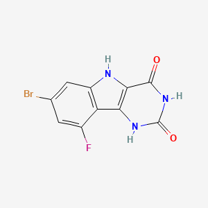 7-bromo-9-fluoro-1H-pyrimido[5,4-b]indole-2,4(3H,5H)-dione