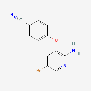 4-(2-Amino-5-bromopyridin-3-yloxy)benzonitrile
