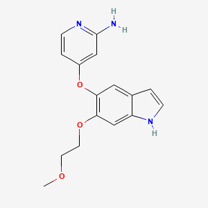 4-((6-(2-Methoxyethoxy)-1H-indol-5-yl)oxy)pyridin-2-amine