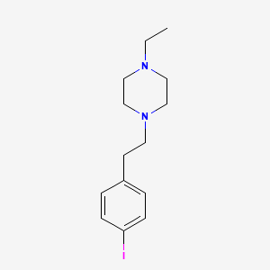 molecular formula C14H21IN2 B8312706 1-Ethyl-4-[2-(4-iodophenyl)ethyl]piperazine 