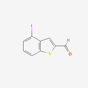 molecular formula C9H5IOS B8312710 2-Formyl-4-iodo-benzo[b]thiophene 