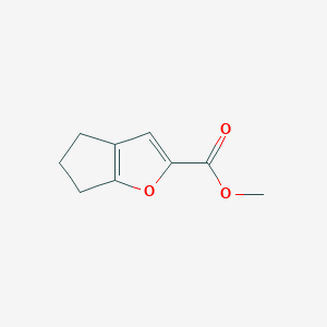 molecular formula C9H10O3 B8312721 5,6-Dihydro-4H-cyclopenta[b]furan-2-carboxylic acid methyl ester 