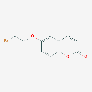 molecular formula C11H9BrO3 B8312768 6-(2-Bromo-ethoxy)-chromen-2-one 