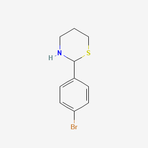 molecular formula C10H12BrNS B8312800 2-(4-bromophenyl)tetrahydro-2H-1,3-thiazine 