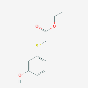 molecular formula C10H12O3S B8312817 Ethyl [(3-hydroxyphenyl)sulfanyl]acetate 