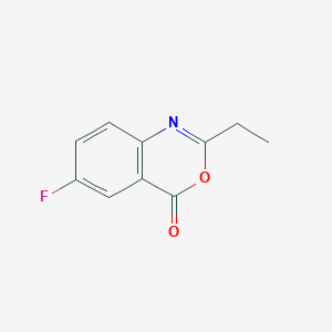 molecular formula C10H8FNO2 B8312822 2-Ethyl-6-fluoro-benzo[d][1,3]oxazin-4-one 