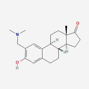 molecular formula C21H29NO2 B8312873 2-Dimethylaminomethyl-3-hydroxyestra-1,3,5(10)-trien-17-one 