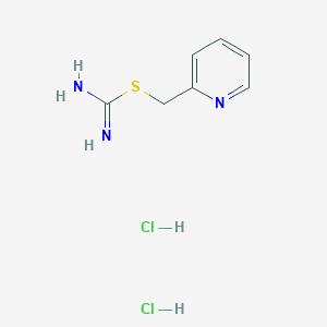 molecular formula C7H11Cl2N3S B8312881 2-(Pyrid-2-ylmethyl)isothiourea dihydrochloride 