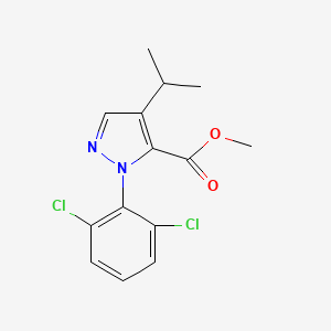 2-(2,6-Dichloro-phenyl)-4-isopropyl-2H-pyrazole-3-carboxylic acid methyl ester