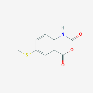 molecular formula C9H7NO3S B8312985 6-methylsulfanyl-1H-benzo[d][1,3]oxazine-2,4-dione 