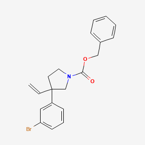 Benzyl 3-(3-bromophenyl)-3-vinylpyrrolidine-1-carboxylate