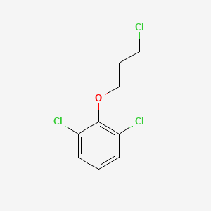 molecular formula C9H9Cl3O B8313015 1,3-Dichloro-2-(3-chloropropoxy)benzene 
