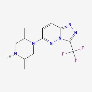 6-(2,5-Dimethylpiperazin-1-yl)-3-(trifluoromethyl)-[1,2,4]triazolo[4,3-b]pyridazine
