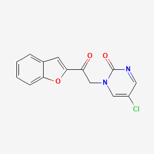5-Chloro-1-(benzo[b]furan-2-ylcarbonylmethyl)pyrimidin-2-one
