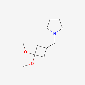 1-[(3,3-Dimethoxy-cyclobutyl)methyl]-pyrrolidine