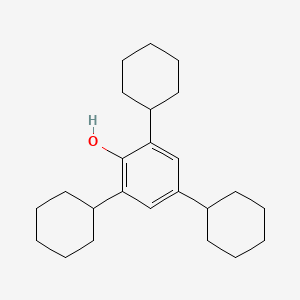 molecular formula C24H36O B8313055 2,4,6-Tricyclohexylphenol CAS No. 2130-62-3