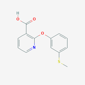 2-[3-(Methylsulfanyl)phenoxy]nicotinic acid