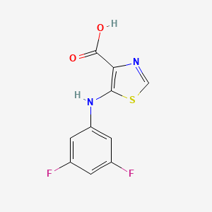 molecular formula C10H6F2N2O2S B8313087 5-(3,5-Difluoro-phenylamino)-thiazole-4-carboxylic acid 