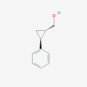 molecular formula C10H12O B8313115 trans-Hydroxymethylcyclopropane, 2-methyl-2-phenyl 