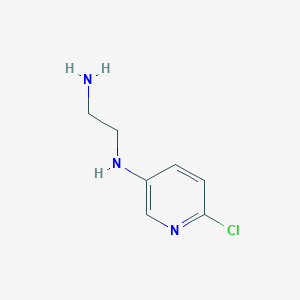 molecular formula C7H10ClN3 B8313140 N-(6-chloro-3-pyridyl)-1,2-diaminoethane 