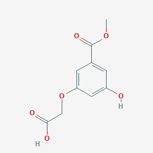 molecular formula C10H10O6 B8313164 Methyl 3-carboxymethoxy-5-hydroxybenzoate 