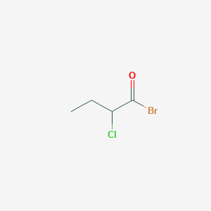 molecular formula C4H6BrClO B8313228 alpha-Bromobutanoyl chloride 