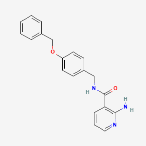 molecular formula C20H19N3O2 B8313247 2-amino-N-(4-benzyloxy-benzyl)-nicotinamide 