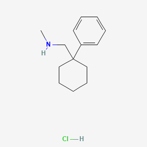 molecular formula C14H22ClN B8313351 N-methyl-(1-phenylcyclohexyl)methanamine hydrochloride 