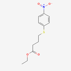 molecular formula C12H15NO4S B8313367 Ethyl 4-(4-nitrophenylthio)butanoate 