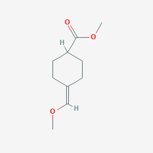 molecular formula C10H16O3 B8313386 Methyl 4-methoxymethylidene-cyclohexane carboxylate 
