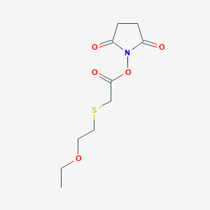 Pyrrolidin-2,5-dione-1-yl 6-oxo-3-thiaoctate