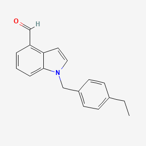 1-(4-Ethylbenzyl)indole-4-carbaldehyde