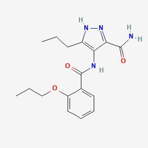 4-(2-Propoxybenzamido)-5-propyl-1H-pyrazole-3-carboxamide