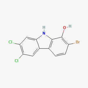 2-bromo-6,7-dichloro-9H-carbazol-1-ol