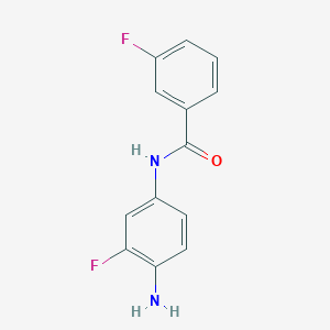 molecular formula C13H10F2N2O B8313472 N-(4-amino-3-fluorophenyl)-3-fluorobenzamide 