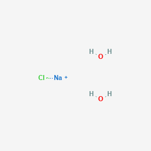 molecular formula ClH4NaO2 B8313487 Sodium chloride dihydrate CAS No. 23724-87-0