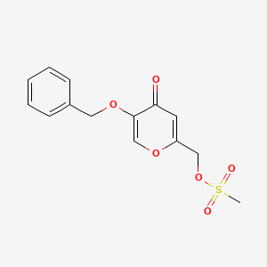 methanesulfonic acid 5-benzyloxy-4-oxo-4H-pyran-2-ylmethyl ester