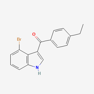 (4-Bromo-1H-indol-3-yl)-(4-ethyl-phenyl)-methanone